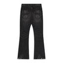Black Studded Vintage Flare Jeans