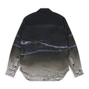 Night Shore Print Silk Shirt
