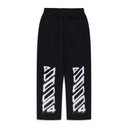 BLACK Spray Can Diagonal Sweatpants