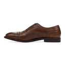 BROWN LACED STRAND CAP TOES OXFORDS