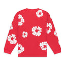 Red Cotton Wreath Long Sleeve T-shirt