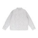 White Pinstripe RBG Button-Up Shirt