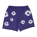 Purple Cotton Wreath Shorts