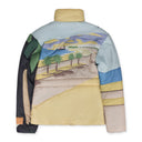 Multicolor Belted Car Puffer Jacket