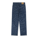 Blue Graffiti Straight Leg Jeans