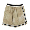 Gold Tie Dye Mesh Basketball Shorts
