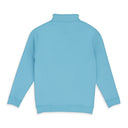 BABY BLUE QUARTER ZIP SWEATER