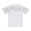 White Rhinestone Silk T-Shirt