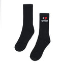 Black I Love Sp5der Socks