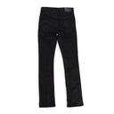 Black P004 Resin Flared Jeans