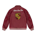 Red Porsche 993 Turbo Leather Club Jacket