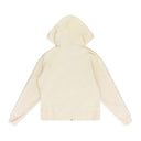 Cream Basic Zip Hoodie