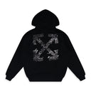 Black Outline Arrow French Terry Hoodie