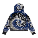 Blue Tie Dye Polar Fleece Hoodie