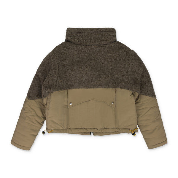 Brown Two Tone Sherpa Zip-UP