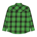 Green Plaid Western Shirt