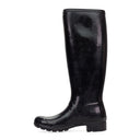 Black Tall Gloss Rain Boots