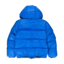 Blue Nylon Down Puffer Jacket