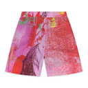 Pink/AOP Lyocell Pull On Shorts