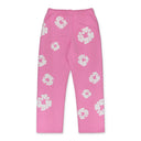 Pink Cotton Wreath Sweatpants