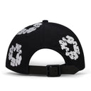 Black Cotton Wreath Fitted Cap