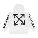 White Spray Can Arrow Hoodie