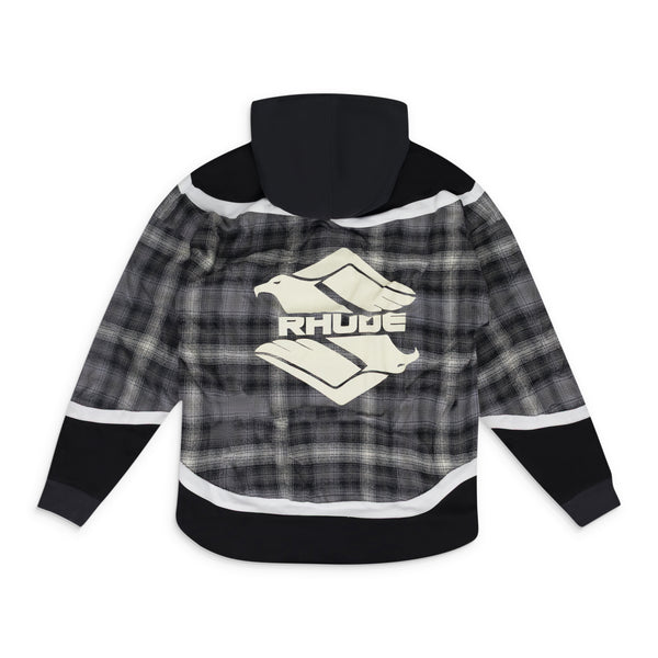 Grey Hockey Zip-UP Hoodie