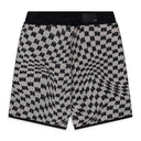 White MA Swirl Shorts