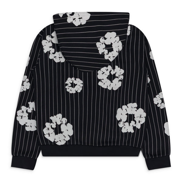 Black Black Yankees Cotton Wreath Zip Hoodie