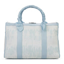 Baby Blue Jacquard Tie Dye Weekender Bag