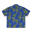 Multicolor Searsucker Hawaiian Button-down Shirt