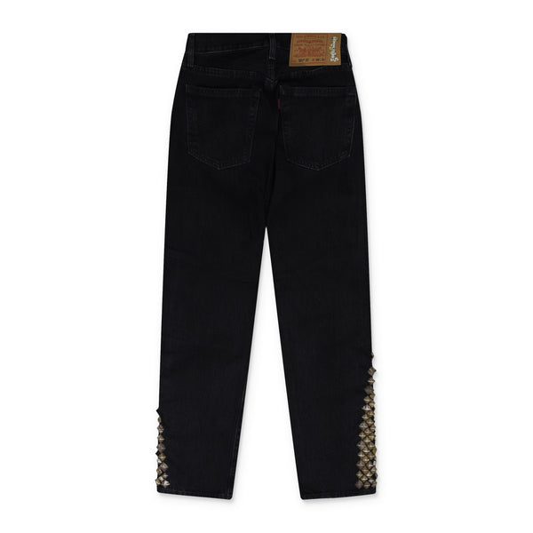Black Doc Marten Studded 501 Jeans