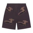 Brown Mesh Shorts