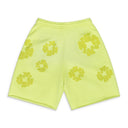 Neon Green Mono Wreath Sweatshorts