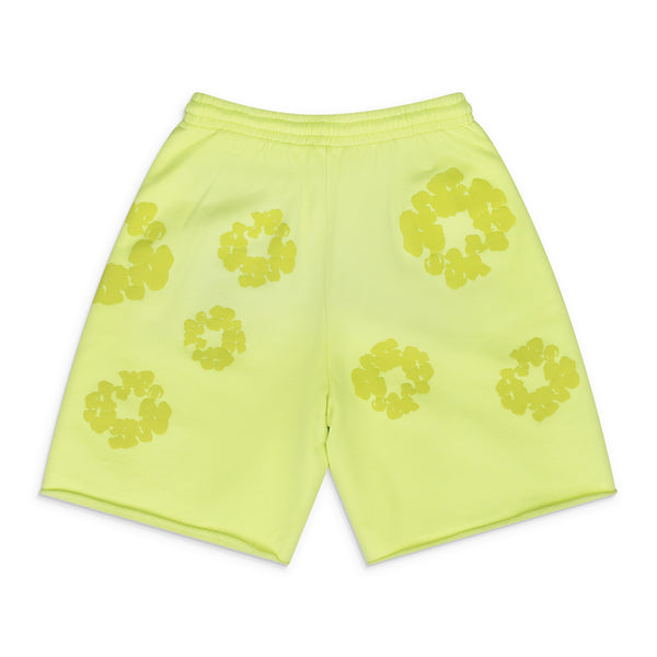 Neon Green Mono Wreath Sweatshorts