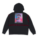 BLACK LOGO ZIP HOODIE