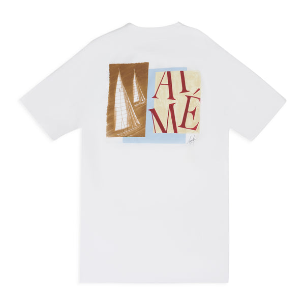 White Franck Pellegrino Collage T-Shirt