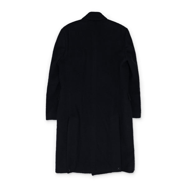 Navy Single-Breasted Coat