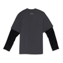 Black Foliage Double Layered T-Shirt