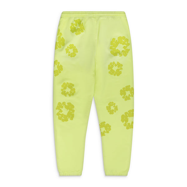 Neon Green Mono Wreath Sweatpants