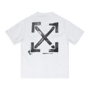 White Short Sleeve Solid Arrow T-Shirt