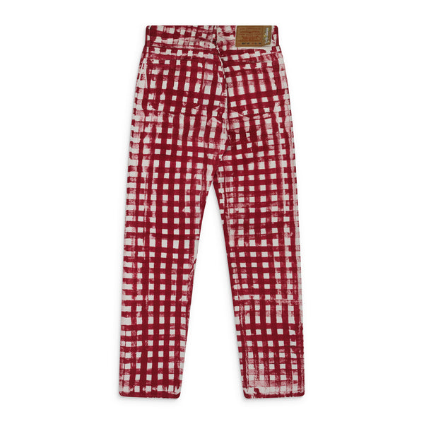 Red / White Kiss My Grits Picnic 501 Jeans