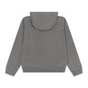 Grey Overlock Zip Hoodie