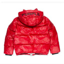 Red Nylon Puffer Jacket