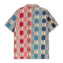 Blue / Red Mosaic Short Sleeve Shirt