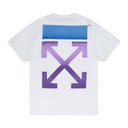 White Slim-Fit Gradient S/S T-Shirt
