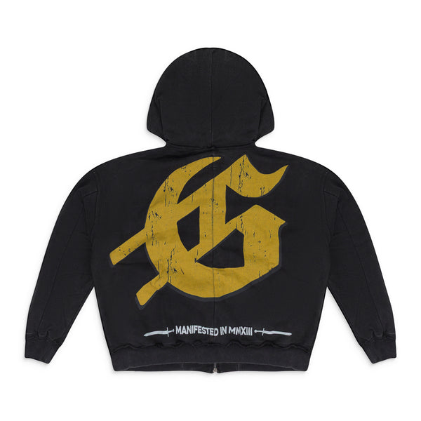 Black Chrome Liberty Zip Hoodie V2