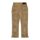 Beige Bentonite Snap Carpenter Pants