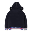 Navy NHL x Moose Knuckles Rangers Bomber Jacket