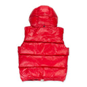Red Nylon Puffer Vest
